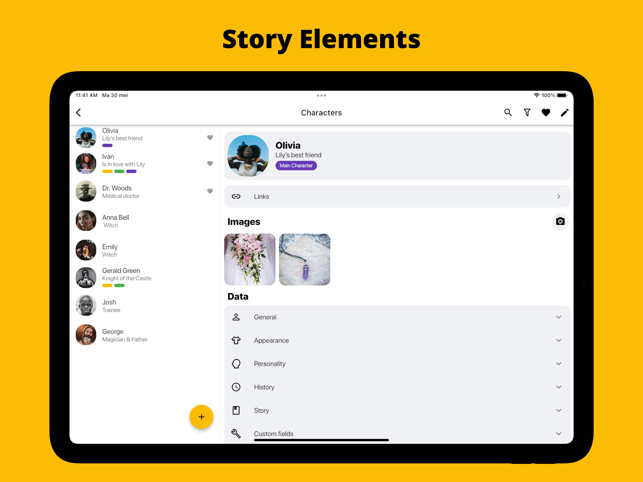 ‎Fortelling - Writer Tools Screenshot