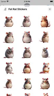 fat rat stickers iphone screenshot 1
