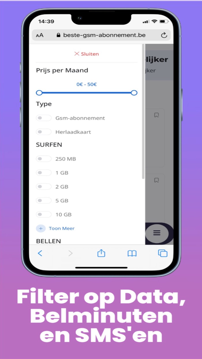 Gsm-Abonnementen Vergelijken
