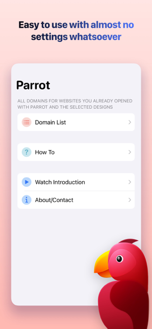 ‎Parrot - Quote Websites Screenshot