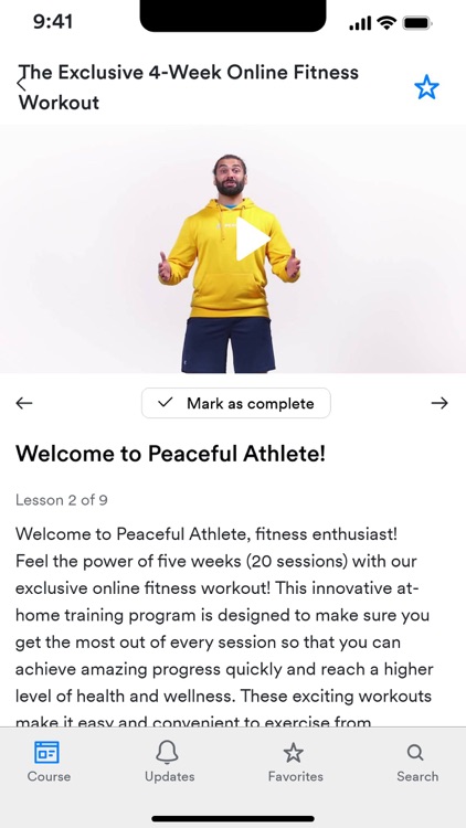 Peaceful Athlete