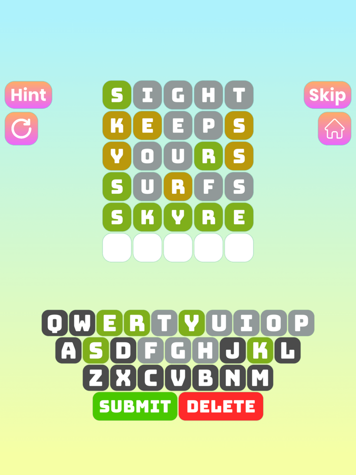 Word Guess Unlimited Puzzle