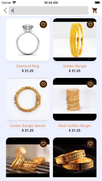Online Jewelry Store Screenshot