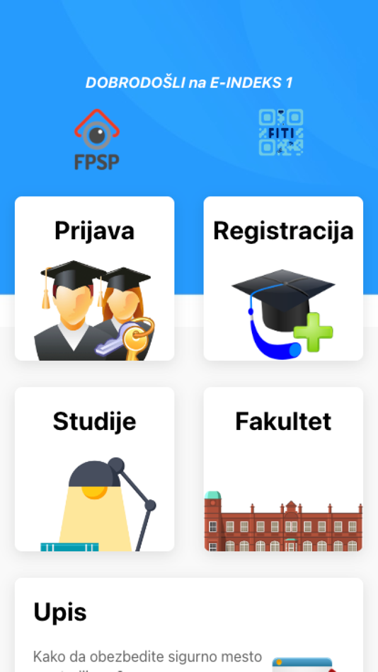 #1. eIndeks (iOS) 由: Fakultet za poslovne studije i pravo u Beogradu