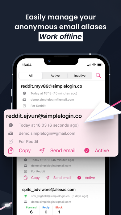 SimpleLogin - Email aliasのおすすめ画像2