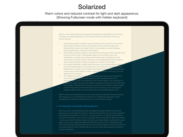 Notebooks – Write and Organize Screenshot