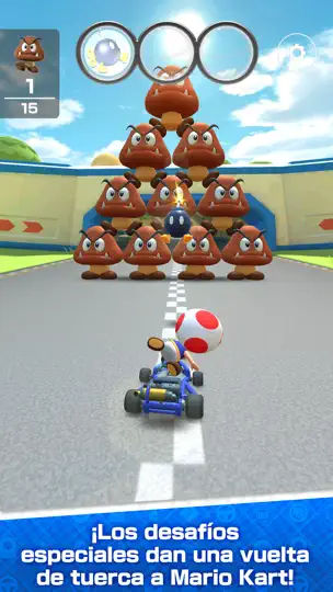 Captura de pantalla de Mario Kart Tour en iPhone 8