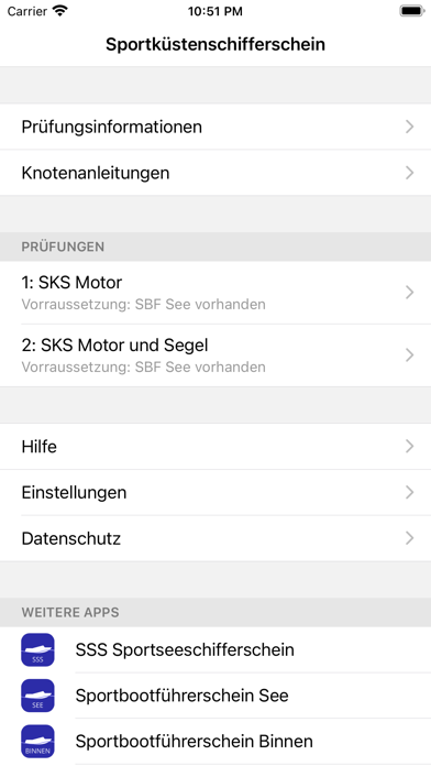 SKS Sportküstenschifferschein Screenshot