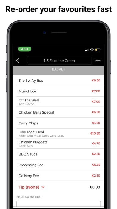 The 9th Lough Take Away App Screenshot