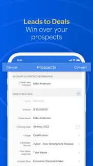 zoho crm - sales & marketing iphone screenshot 4