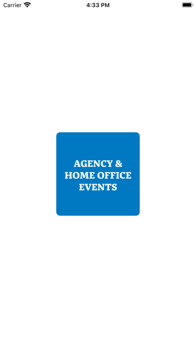 Agency and Home Office Events Screenshot