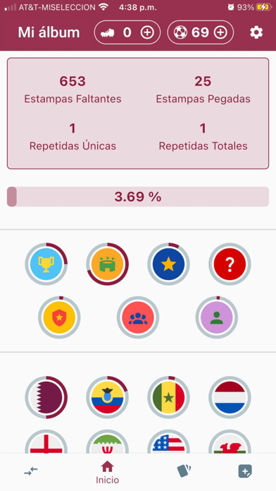 Qatar Stickers Album Screenshot