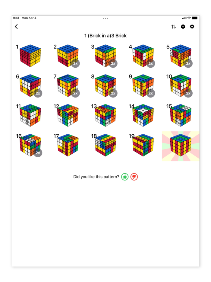 Patterns for Magic Cube