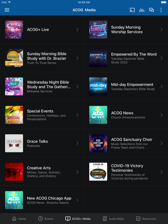 ACOG Chicago iPad screenshot 2 - Lifestyle app
