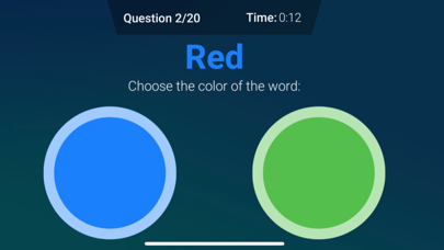 StroopTest Screenshot