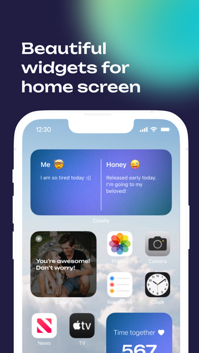 Closify: Widgets For Couples Screenshot