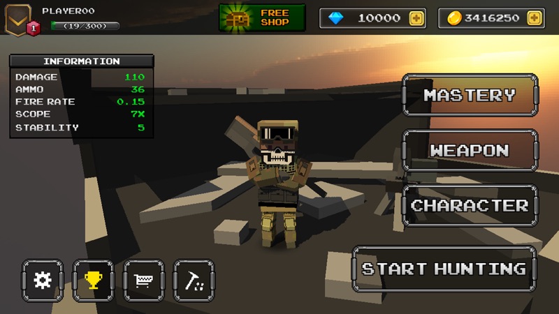 Pixel Z Sniper 3D screenshot 1