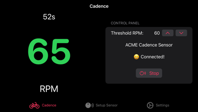 Cadence Monitor Screenshot
