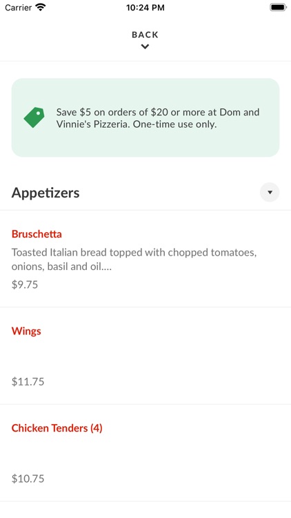 Dom and Vinnie's Pizzeria