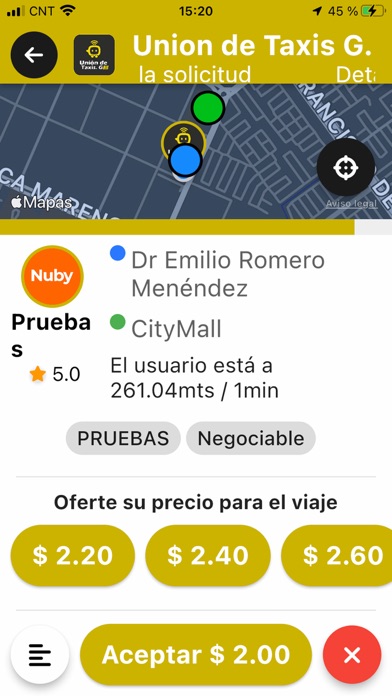 Union de Taxis G. Screenshot 2 - AppWisp.com