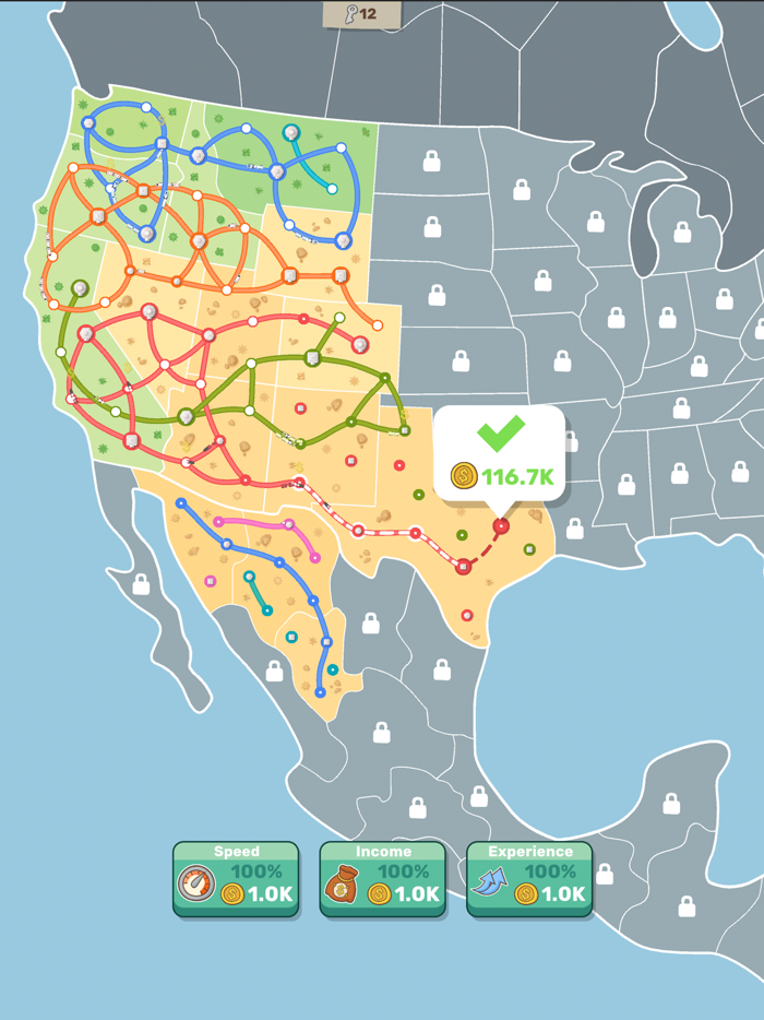 State Railroad Train Game