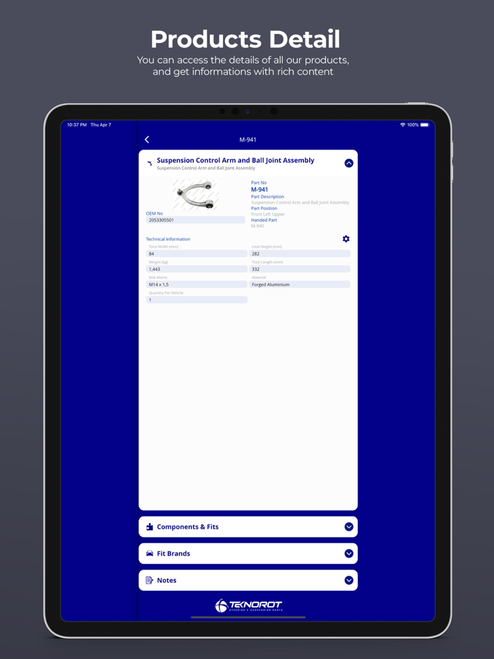 Teknorot Part Finder