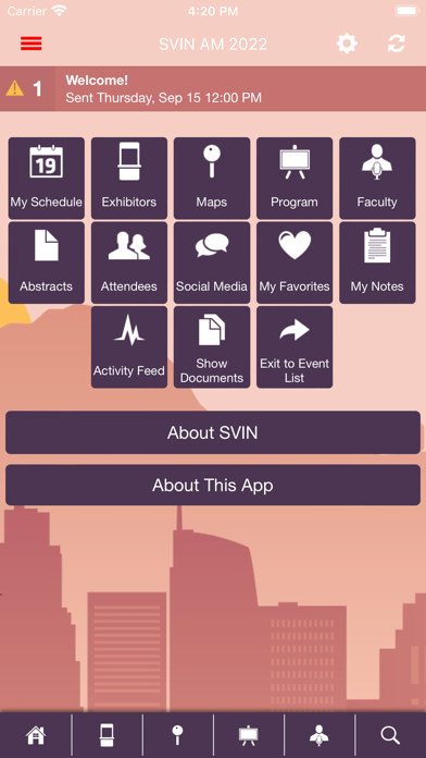SVIN Meetings Screenshot