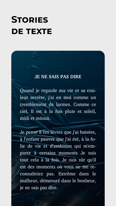 Screenshot #1 pour Splitext: Text posts & stories