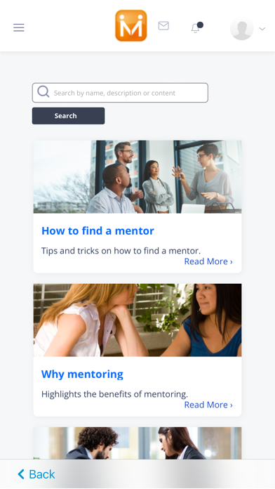 MentorCity App Screenshot