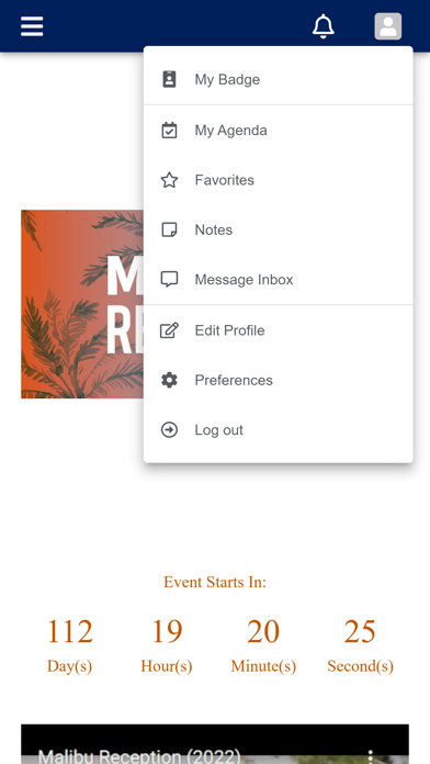 Pepperdine Malibu Reception Screenshot