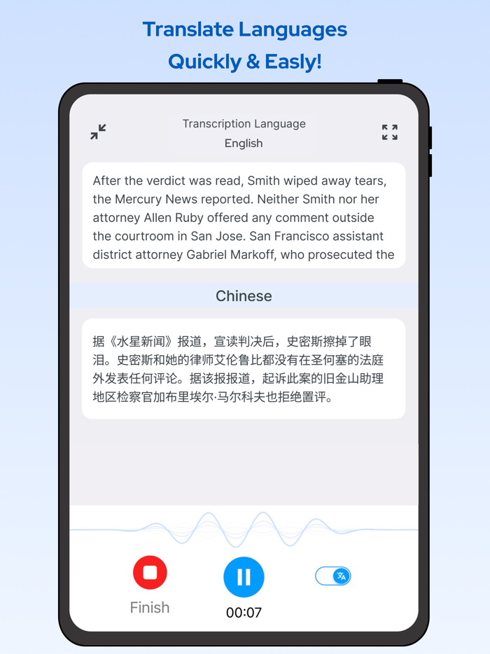Transcribe Voice Notes
