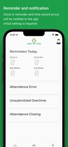 Clock-in KING OF TIME screenshot #4 for iPhone