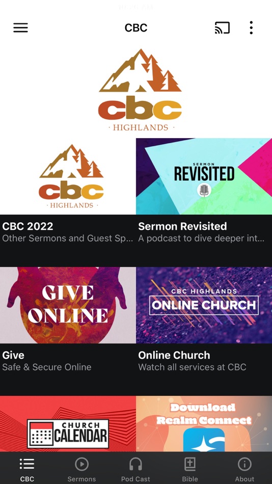 #1. CBC Highlands (iOS) 由: COMMUNITY BIBLE CHURCH OF HIGHLANDS, INC
