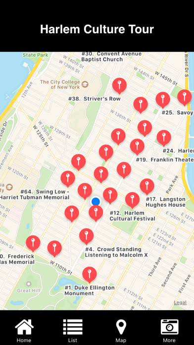 Harlem Culture Tour Mobile App Screenshot
