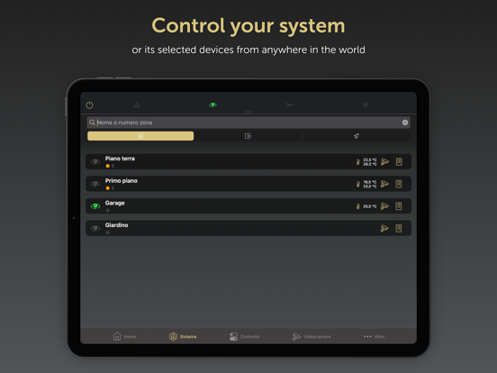 INTEGRA CONTROL iPad app afbeelding 2