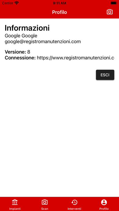 Registro Manutenzioni Screenshot