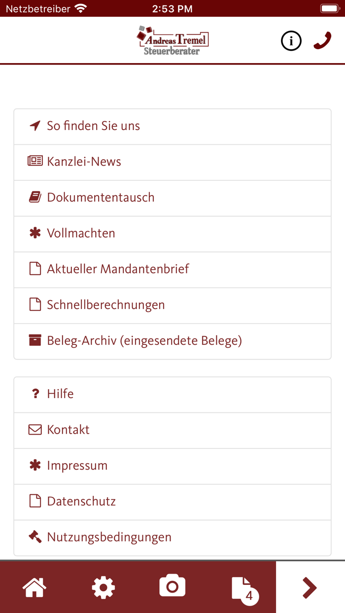 Belegtransfer StB Tremel