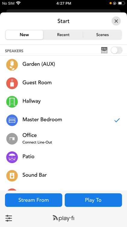 Onkyo Music Control App