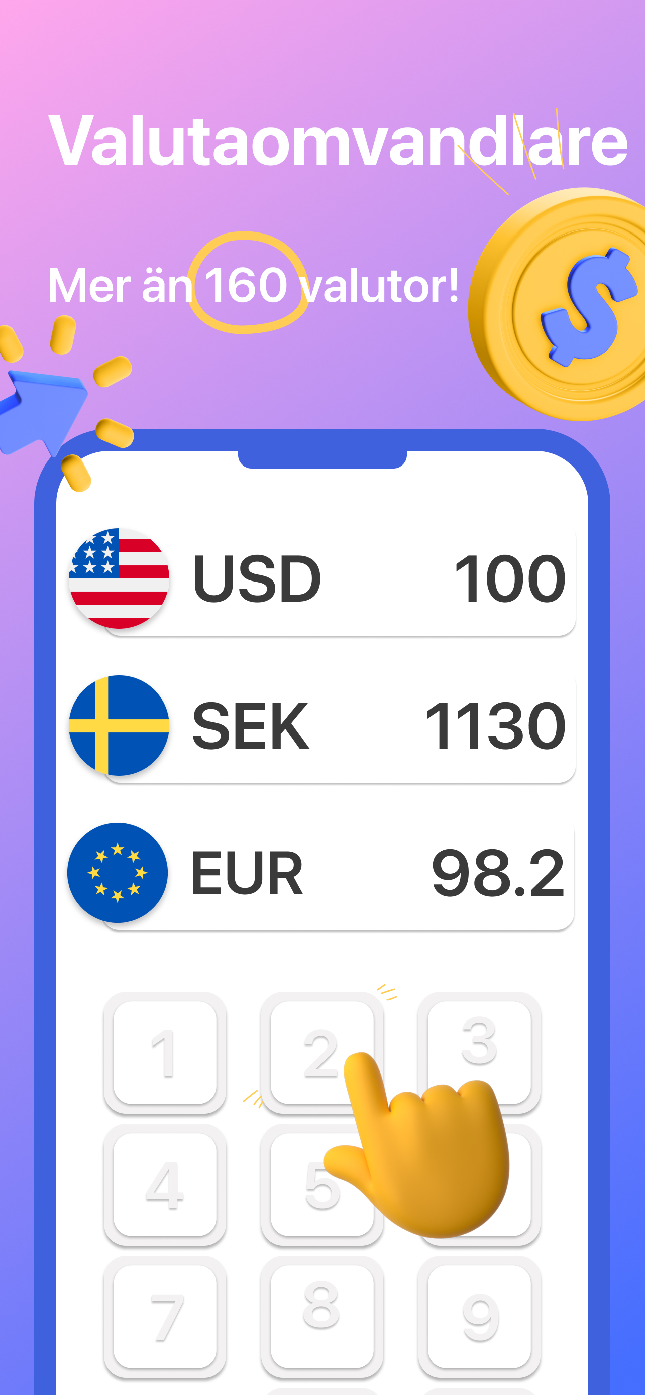 Valutaomvandlare kalkylator