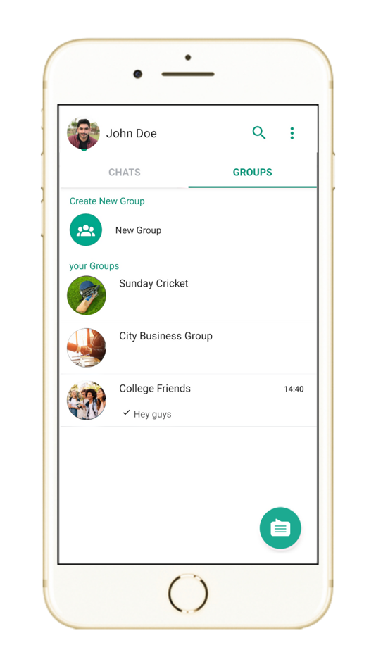 #2. React Native Chat App Demo (iOS) Podle: RAO INFORMATIONTECHNOLOGY PRIVATE LIMITED