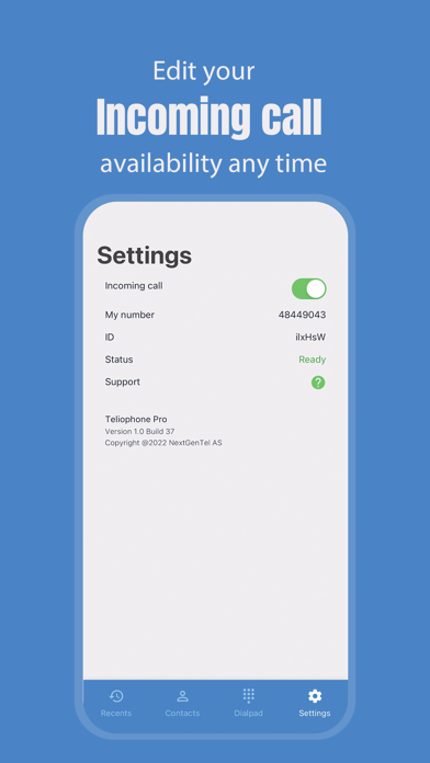 Teliophone Pro Screenshot