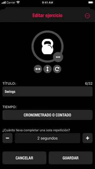 Captura de pantalla de Streaks Workout en iPhone 6