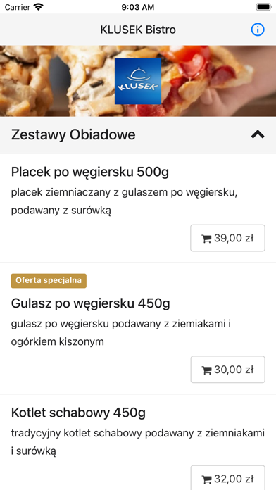 KLUSEK Stolowka Screenshot