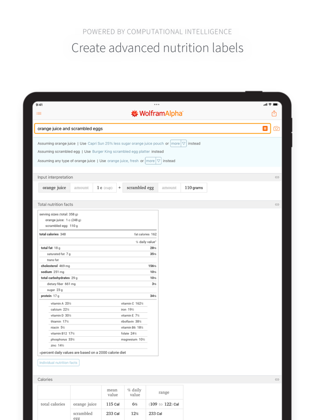 WolframAlpha Classic Screenshot