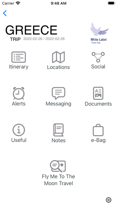 White Label Travel App Screenshot