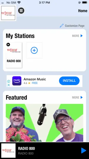WTMR AM Radio 800 screenshot 1