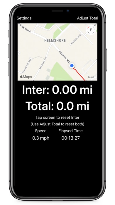 KCC Tripmeter Screenshot