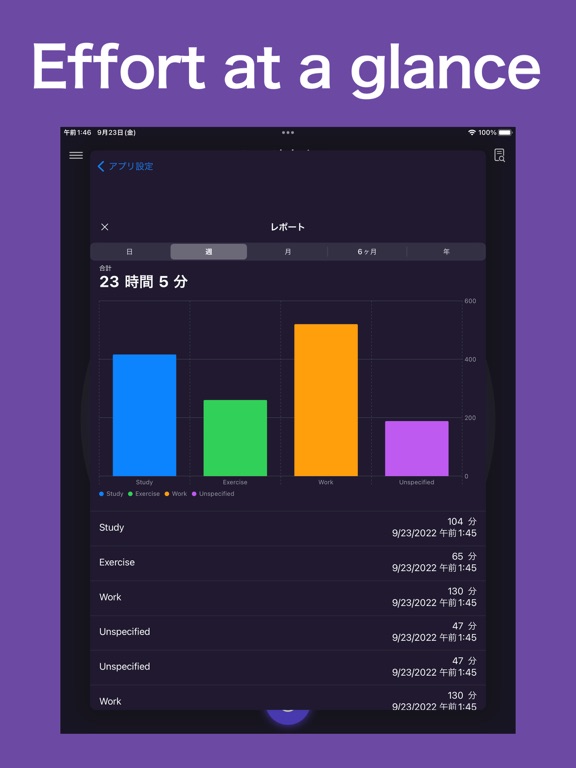 AlwaysOnTimer iPad screenshot