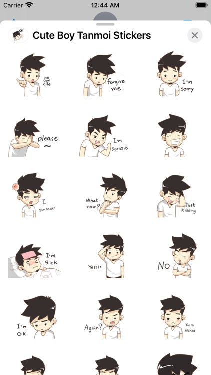 Cute Boy Tanmoi Stickers screenshot-5