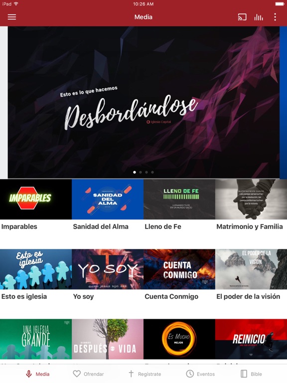 Iglesia Capital App iPad screenshot 1 - Education app